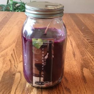 TUSCANY Candle Cabernet Oak Scent Jar w/ Lid